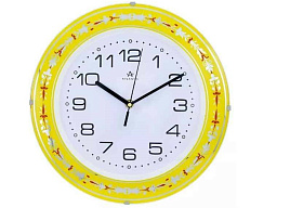 Часы настенные Atlantis 30*30 TLD-35075B желтые