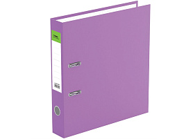 Папка регистратор 5см. СТАММ ММ-31821 "Стандарт", бумвинил, с карманом на корешке, сиреневая