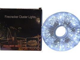 Электрогирлянда проволока 50м белая хвоя