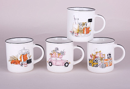 Кружка 310мл 7709 Микс