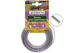 Леска для триммера ДоброСад 2,4мм 10м 702-374