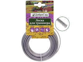 Леска для триммера ДоброСад 2,4мм 10м 702-374