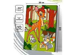 Картина для раскрашивания 20*30 10962134 Зачарованный лес по номерам