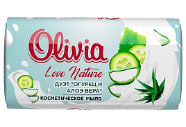 Мыло Alviero Olivia 140гр М Огурец и алоэ