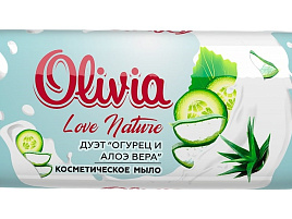 Мыло Alviero Olivia 140гр М Огурец и алоэ