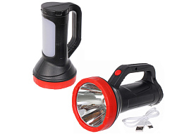 Фонарь от аккумулятора 1LED+COB 855-394