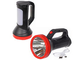 Фонарь от аккумулятора 1LED+COB 855-394