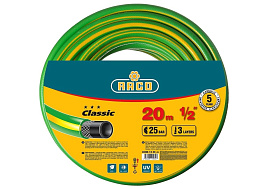 Шланг поливочный 1/2 20м RACO CLASSIK армированный, 3-х слойный 5347