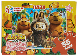 Пазл 35эл. Пушистый монстрик и милые друзья 1131