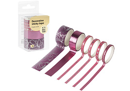 Скотч декоративный MESHU MS_52087 "Purple mood", 6шт