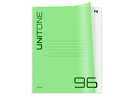 Тетрадь 96л.  Т5ск96_пл 06454 "Однотонный. Неон", пластиковая обложка, салатовый