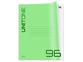 Тетрадь 96л.  Т5ск96_пл 06454 "Однотонный. Неон", пластиковая обложка, салатовый