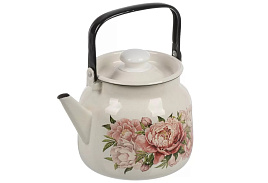 Чайник эмаль 3,5л C2713П2/4ЖмРч Букет пионов