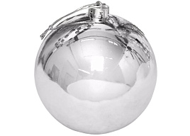 Шар 15см 201-0683 Глянец серебро