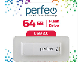 Флеш-драйв Perfeo USB 64Gb C04 белый