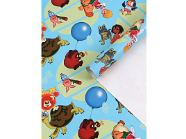 Бумага упаковочная 10941044 Добрые мультики 70*100см (1л)