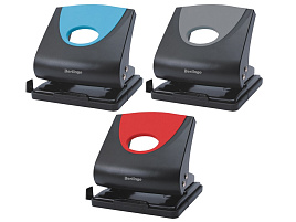 Дырокол Berlingo DDp_30168 "Office Soft" 30л., пластиковый, ассорти, с линейкой