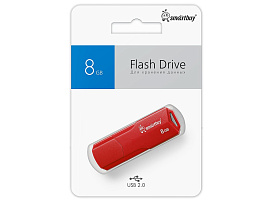 Флеш-драйв Smart Buy 8Gb CLUE Red SB8GBCLU-R красный 3028
