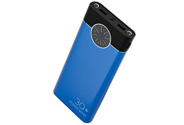Аккумулятор внешний MORE CHOICE PB40-30 30000mAh Blue