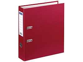 Папка регистратор 7см. OfficeSpace 162576 бумвинил, с карманом на корешке, бордовая