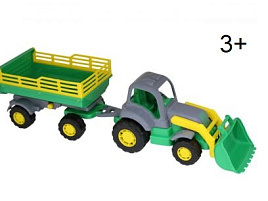 Трактор 44808 Крепыш с прицепом №2 и ковшом
