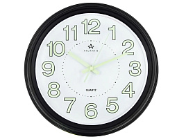 Часы настенные Atlantis 35*35 1420А10 черные