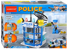 Конструктор Брик 8609-4 Управление полиции 114дет