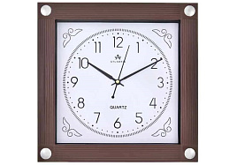 Часы настенные Atlantis 28,6*28,6 TLD-3607B коричневые