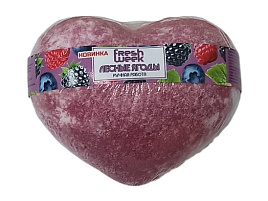 Бомбочки для ванн 130г FreshWeek сердце Лесные ягоды