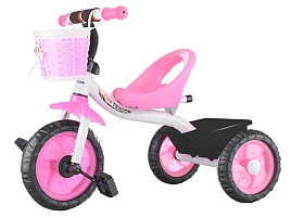 Велосипед детский XEL-578-1 трехколесный бело/розовый