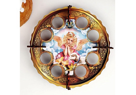 Подставка для яиц 4155658 Девочка с ягненком