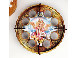 Подставка для яиц 4155658 Девочка с ягненком