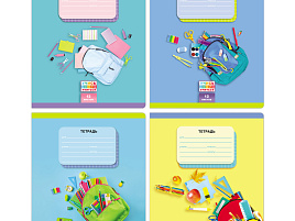 Тетрадь 12л. клетка  Т5ск12 9785 "Учись учиться", ассорти, обыкновенные дроби