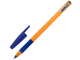 Ручка Brauberg 144386 с грипом "i-STICK POINT ORANGE", СИНЯЯ, пишущий узел 0,7 мм, линия письма 0,35 мм