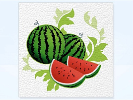 Салфетки 50л.Семья и комфорт Арбуз