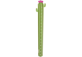 Линейка 15см. Meshu WR15_54880 "Cactus", дерево, ассорти, европодвес