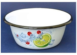 Миска эмаль 0,8л 1с5с BERRY черная