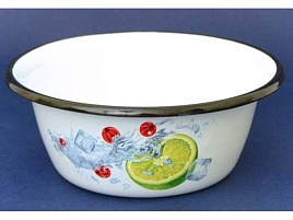 Миска эмаль 0,8л 1с5с BERRY черная