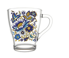 Кружка стекло 250мл 1649-д Милори