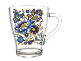 Кружка стекло 250мл 1649-д Милори