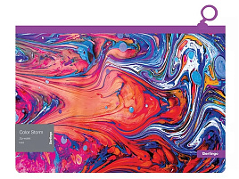 Папка-конверт на молнии Berlingo ZBn_A4031 "Color Storm" А4, 180мкм, с рисунком