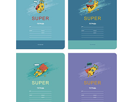 Тетрадь 12л. круп. клетка  Т5ск12 10388 "Кот - супергерой"