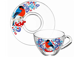 НГ Чайная пара 337-Д Снегири на рябине