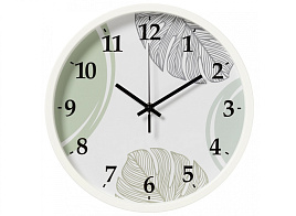 Часы настенные "21 Век" 30*30 3027-024 Листопад белый круг