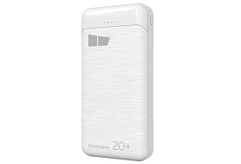 Аккумулятор внешний MORE CHOICE PB33-20 White - 20000mAh 2USB 2.1A