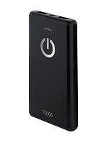 Аккумулятор внешний Perfeo PF_B4296 Black Powerbank 10000 mah+Micro usb/In Micro usb/Out USB 1А, 2.1A