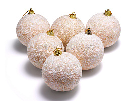 Набор новогодних украшений S2505 Снежный бриз 6шт