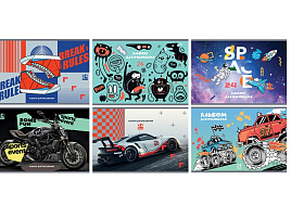 Альбом для рисования 24л. А5 BG АР5ск24 10984 "Mix. Мальчики"