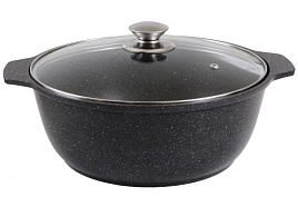 Жаровня 3л Kukmara жмт32а/8258 Мрамор темный с/кр