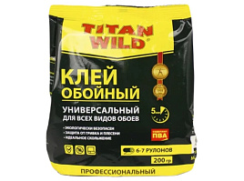 Клей Обойный Titan Wild 200г универсальный TWUni200-SP 0159